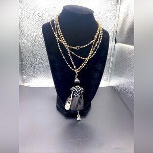 Necklace with pendant fashion doll